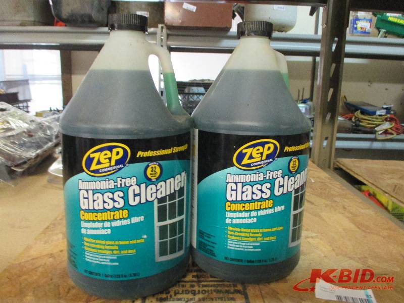 2 gallons of ZEP glass cleaner