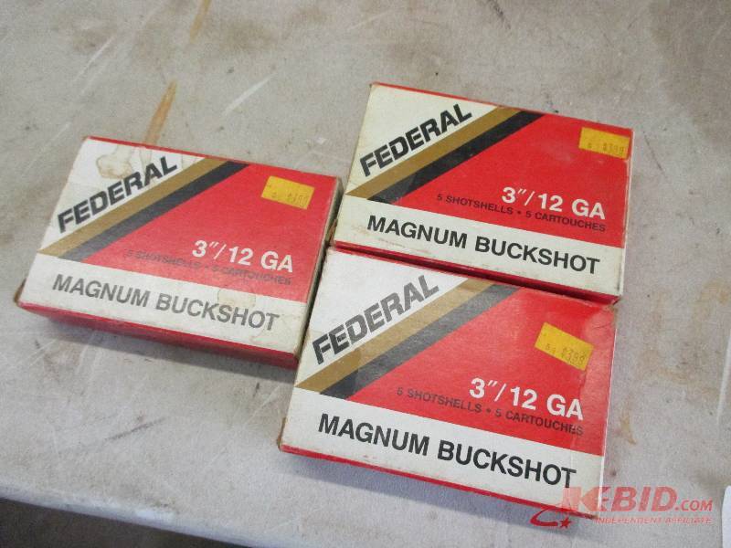 3 boxes of buckshot