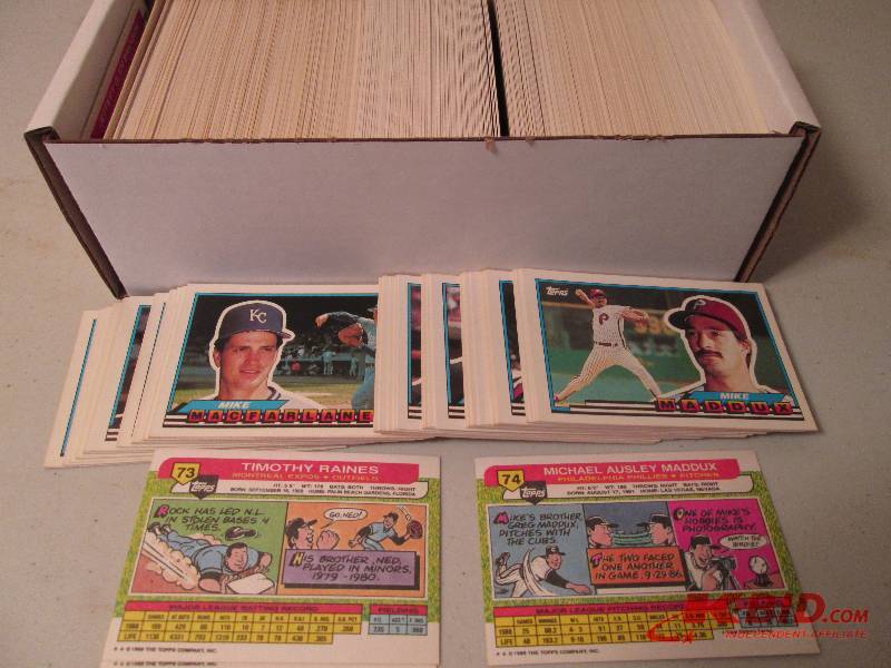 lot 141 image: Box of 1989 Big Topps baseball card...