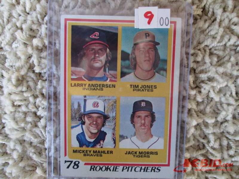 lot 9 image: 1978 Jack Morris Topps Rookie card...
