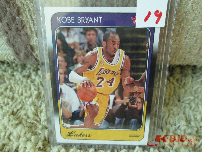 lot 19 image: 2008 Fleer Kobe Bryant sports cards...