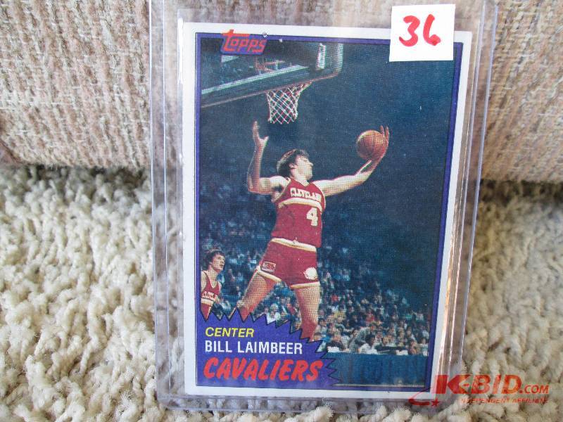lot 36 image: 1981 - 1982 Topps Bill Laimbeer roo...