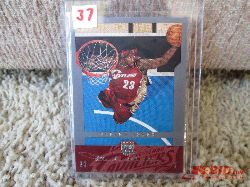 lot 37 image: 2004 - 2005 Skybox LeBron James spo...