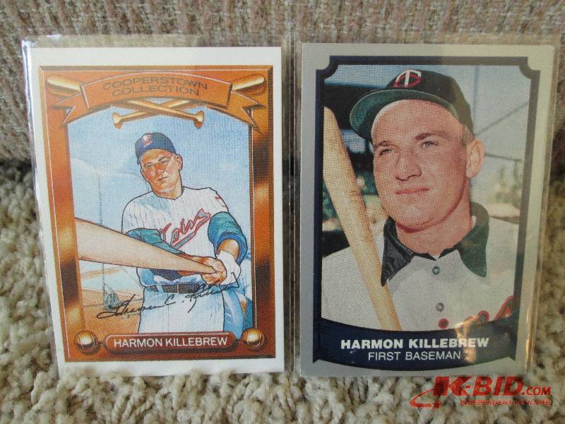 lot 73 image: 2 Harmon Killebrew cards...