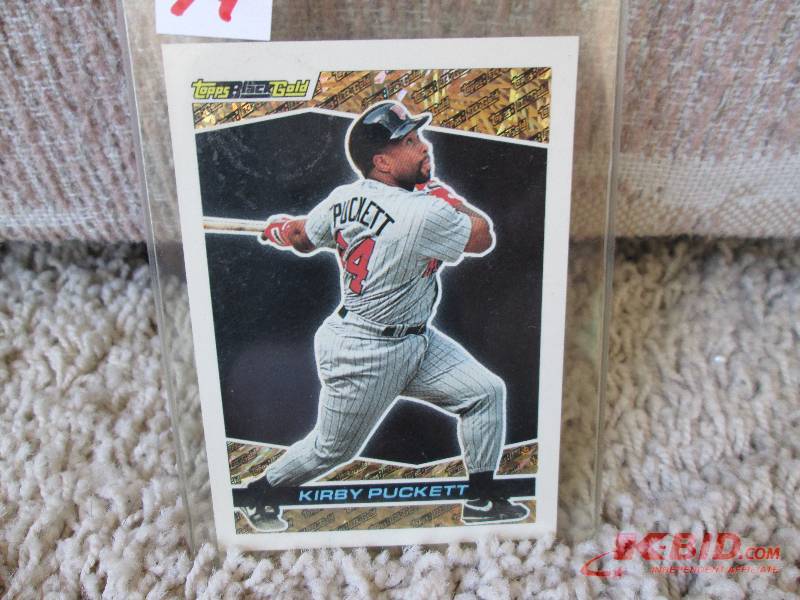 lot 74 image: Topps Black Gold Kirby Puckett card...