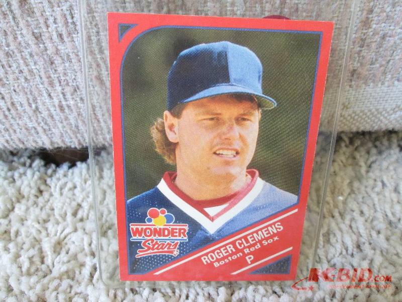 lot 77 image: 1990 Wonder Stars Roger Clemens car...