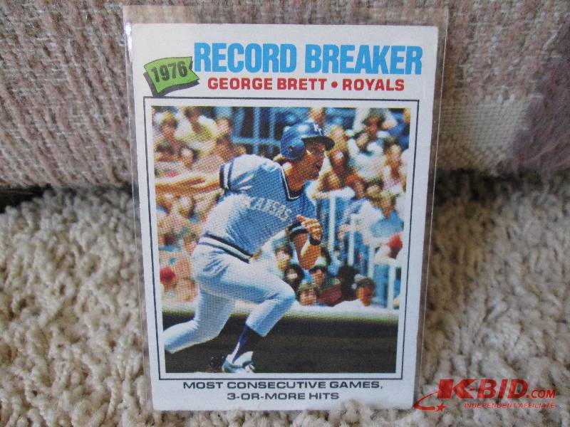 lot 96 image: 1977 Topps George Brett card...