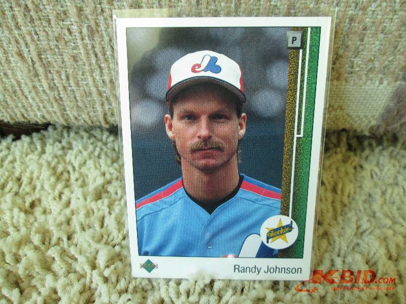 lot 97 image: 1989 Upper Deck Randy Johnson rooki...