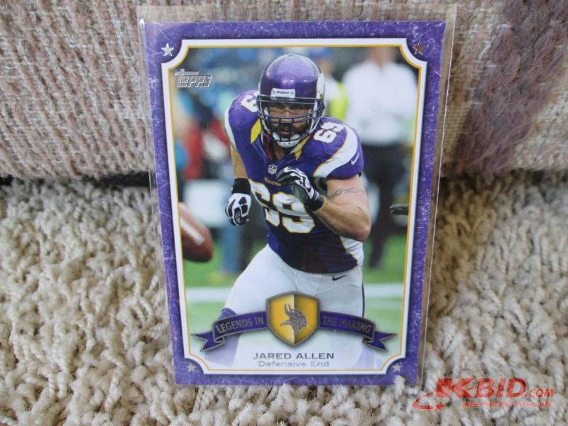 lot 98 image: 2013 Topps Jared Allen card...