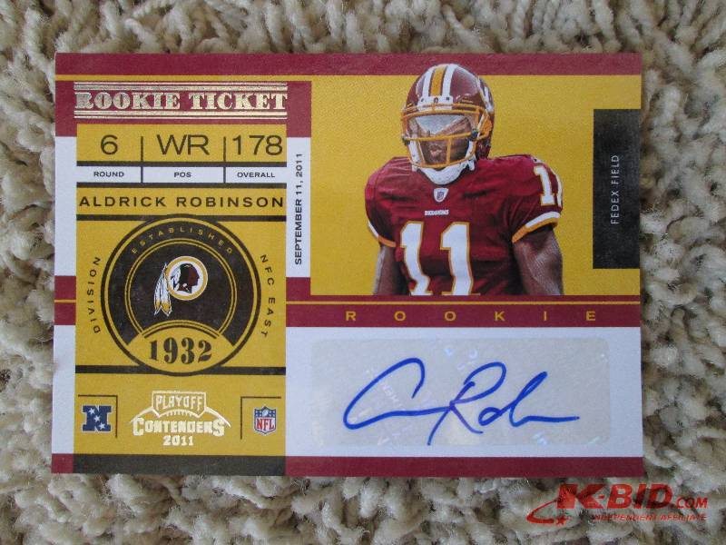 lot 122 image: 2011 Aldrick Robinson playoff conte...