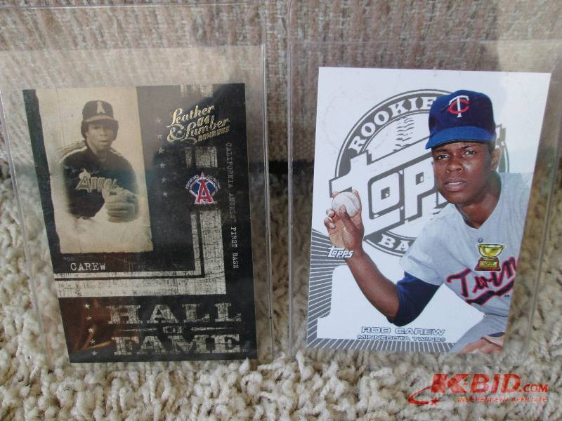 lot 136 image: 2 Rod Carew cards...