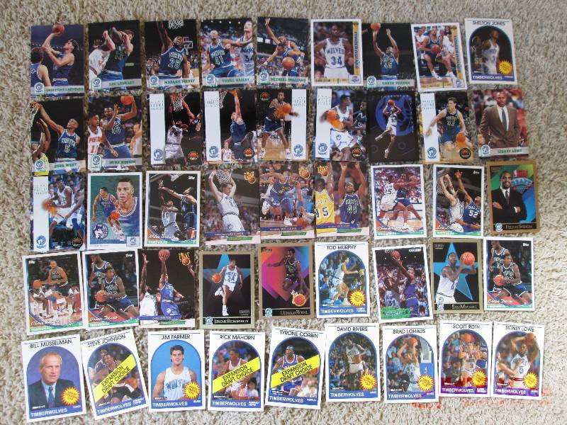 lot 147 image: Lot of Minnesota Timberwolves cards...