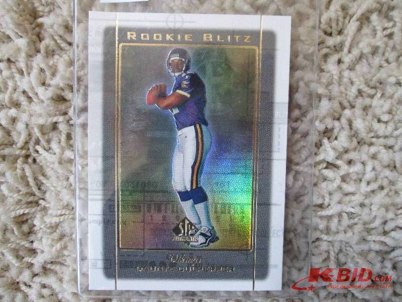 lot 156 image: 1999 SP Authentic Daunte Culpepper ...