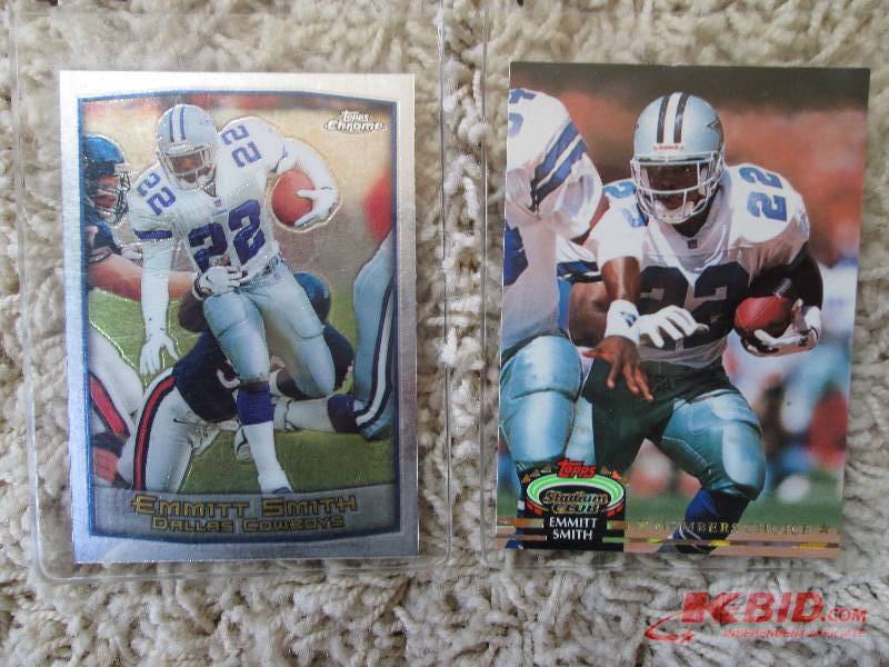 lot 158 image: 2 Emmitt Smith cards...