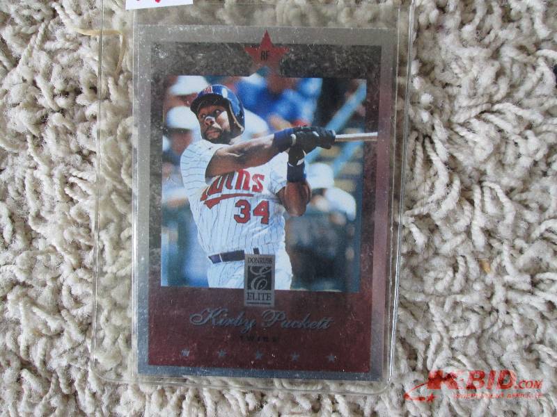 lot 140 image: 1997 Donruss Elite Kirby Puckett ca...