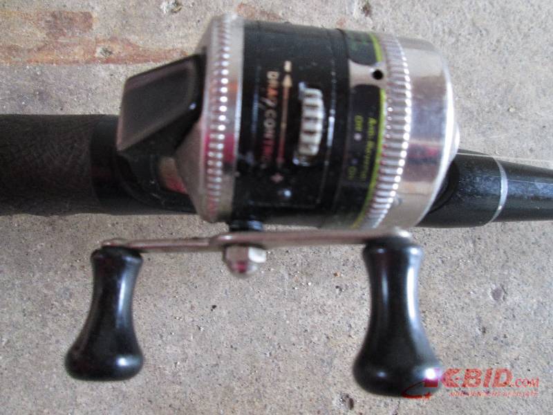 lot 51 image: Zebco spinning reel on rod, great f...