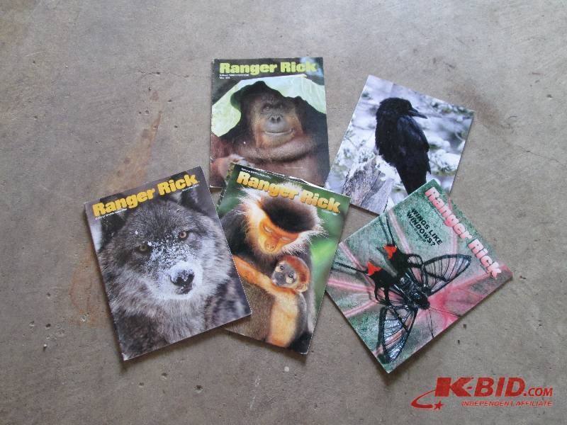 lot 38 image: 5 Ranger Rick magazines...