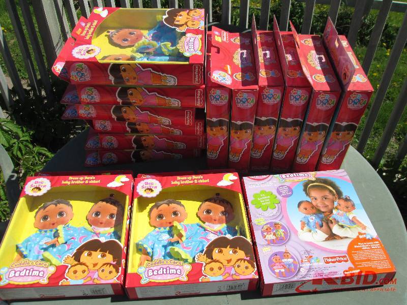 lot 88 image: Lot of 15 Dora the Explorer bedtime...
