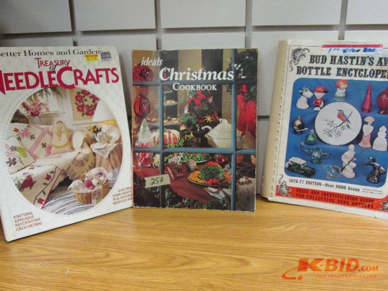 lot 205 image: needle craft book, christmas book, ...