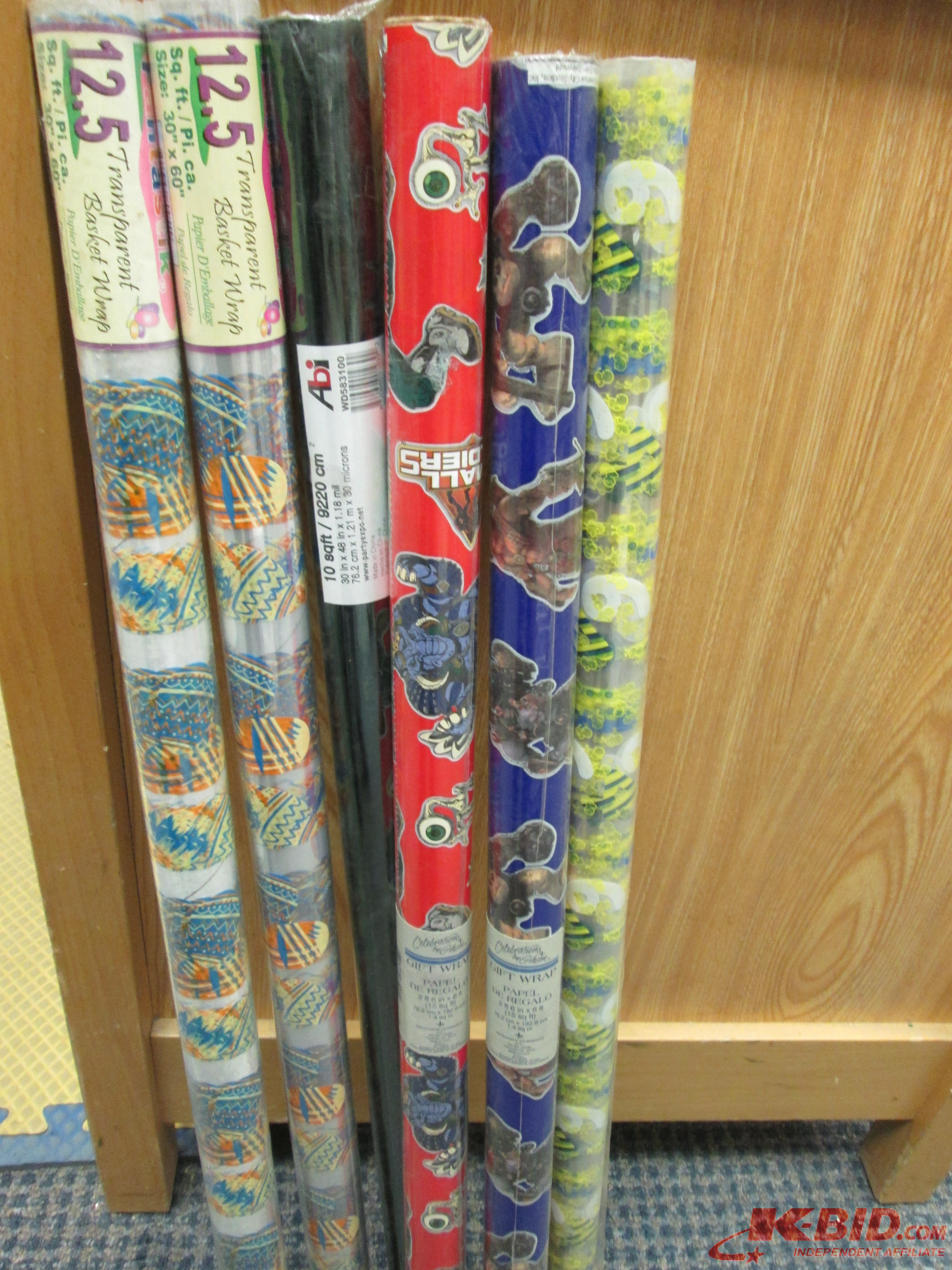 lot 247 image: wrapping paper 6 rolls...