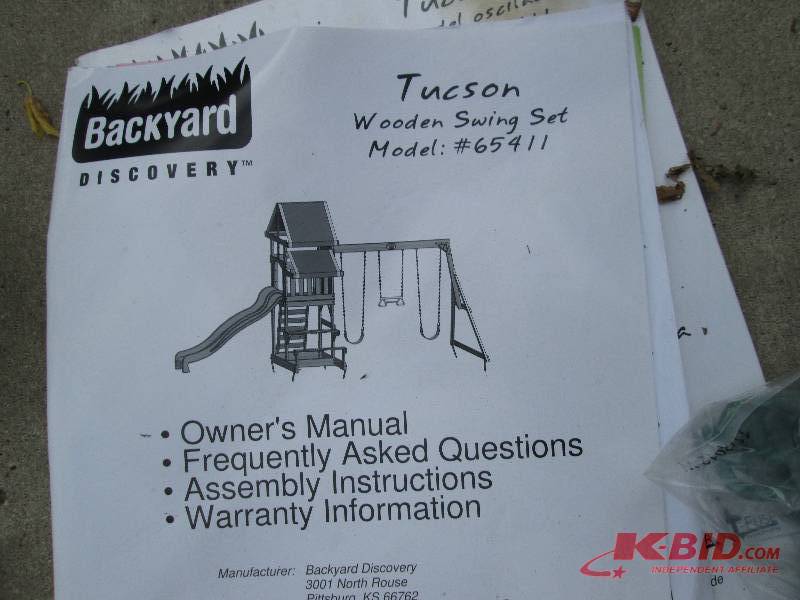 lot 103 image: Brand new backyard Discovery Tucson...