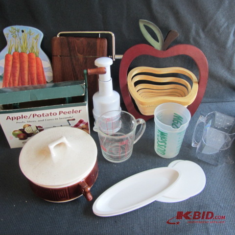 Peeler, Cheese Board, Cups
