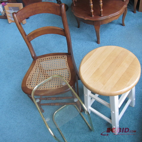 Wooden Stool, Chair, Table