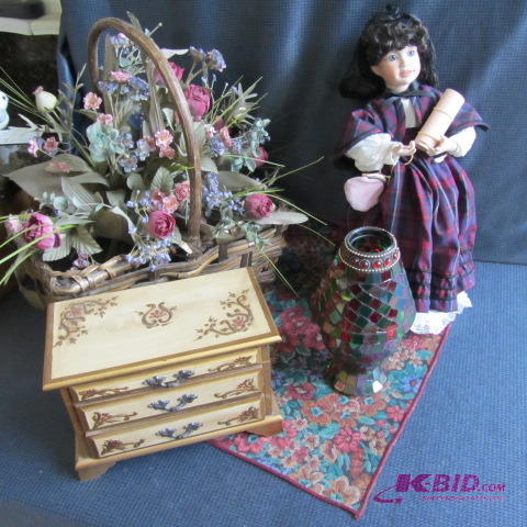 Jewelry Box, Porcelain Doll