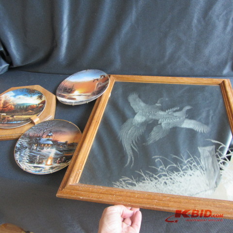 Redlin Plates, Pheasant Mirror