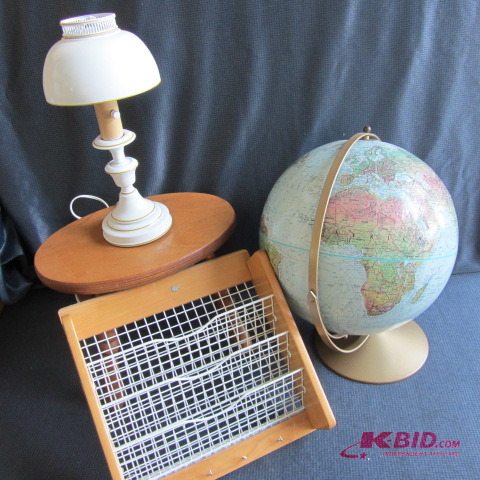 Globe, Stool, Lamp