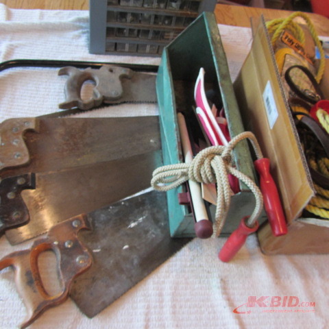 Rope, Saws, Tool Tray