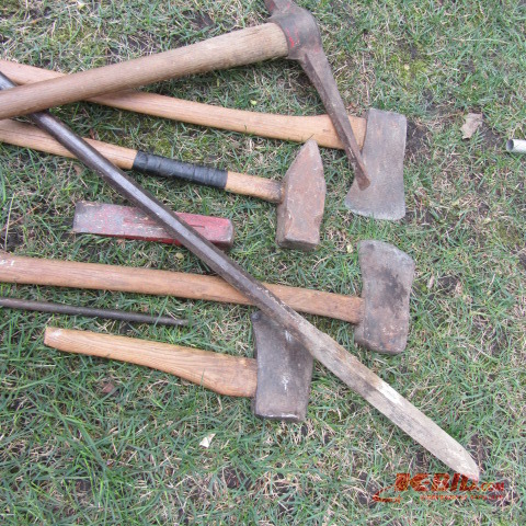 Axes, Splitting Wedge, Pry Bar