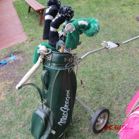 McGregor Golf Bag, Cart, Clubs