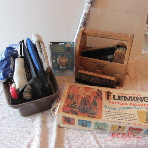 Shoe Shine Tote, Bottle Cutting
