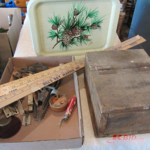 Vintage Box, Hardware, Trays