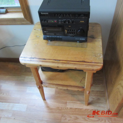 Table, Panasonic Boom box
