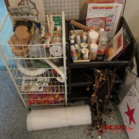 Craft Supplies, Roller Shelves
