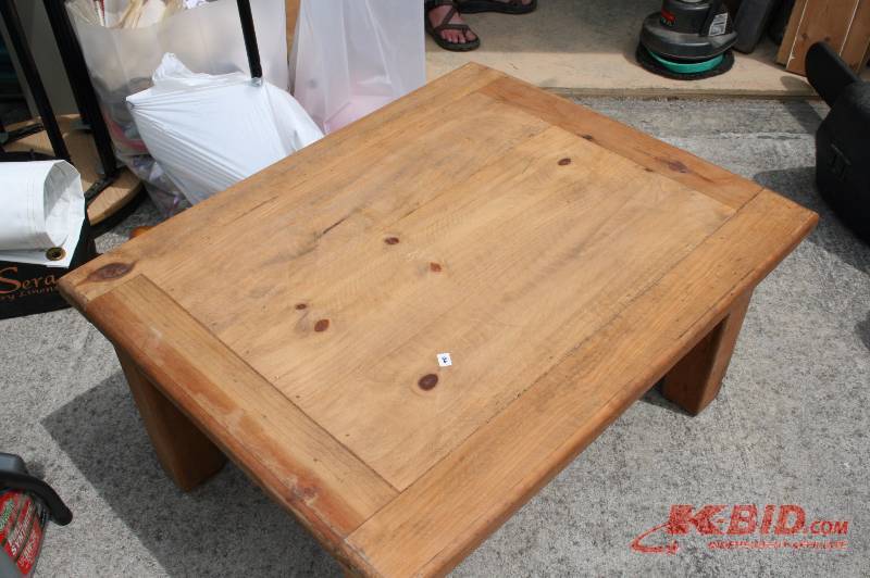 Solid wood coffee table