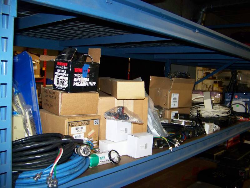 lot 73 image: (8 Wide Shelf) Miscellaneous Audio  Video Items, Cables and more