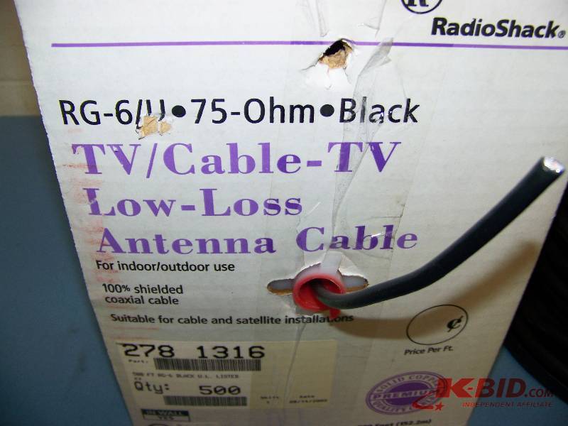 lot 39 image: (1 Partial Box and 1 Partial Spool) Cable