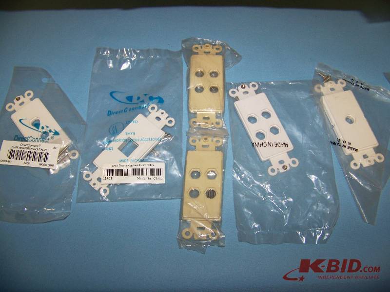 lot 30 image: Large lot of Connector  Switch Plates - NEW in packaging
