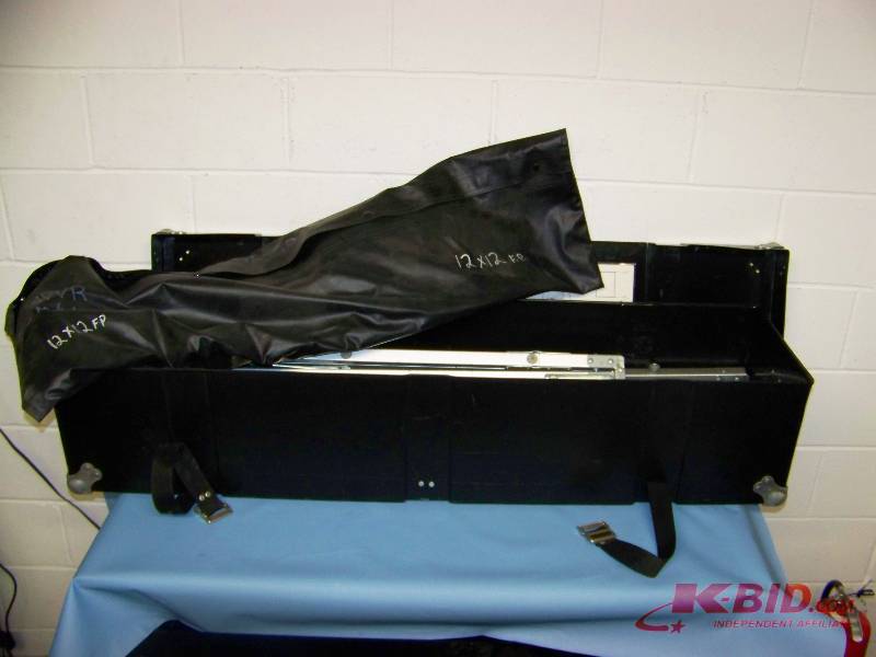 lot 10 image: Cinefold, 12x12 Projection  Movie Screen and Frame in Carrying Case