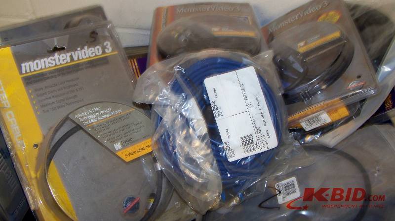 lot 57 image: Large lot of Monster and DirectConnect Audio  Video Cables - NEW in packaging