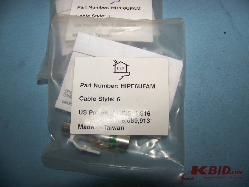 lot 33 image: Home Integration Products (HIP) and F-Conn, Cable End Connectors  Conductors - NEW in packaging