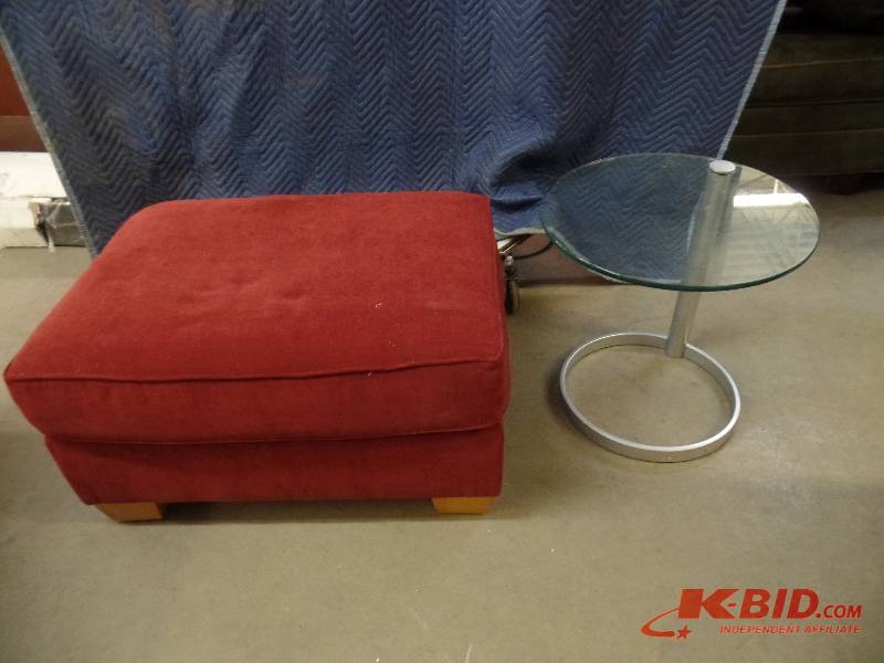 End Table and Ottoman