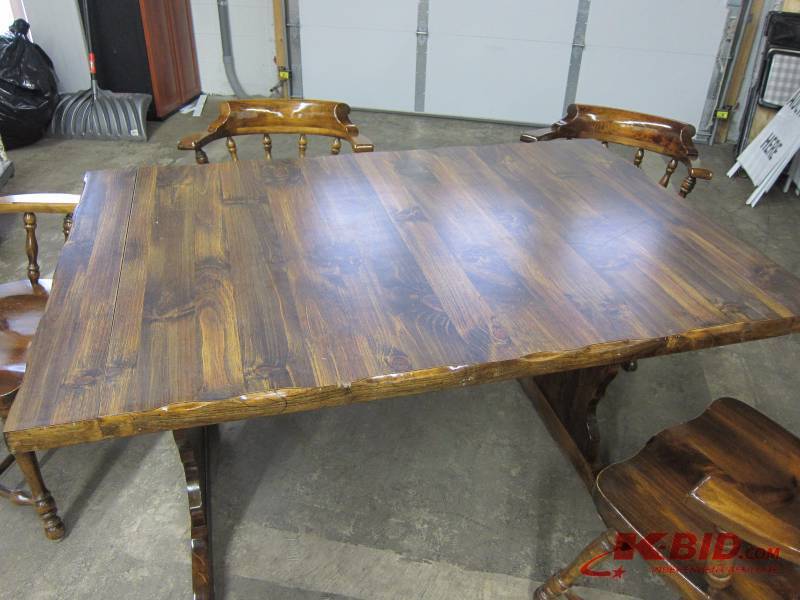 Farm Table Set with 5 Chairs