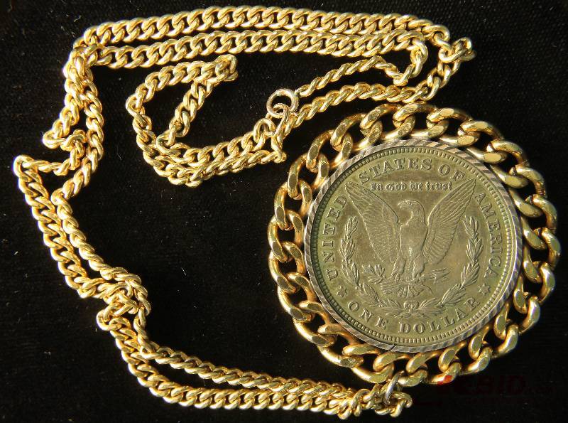 1921 US MORGAN SILVER DOLLAR ON CHAIN
