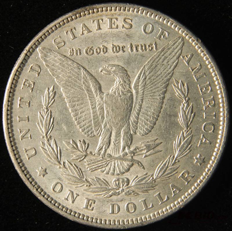 1897 MORGAN SILVER DOLLAR AU