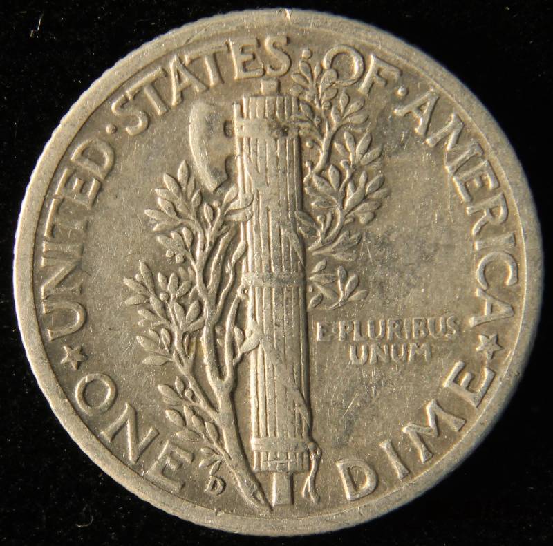 1941 MERCURY US SILVER DIME VF