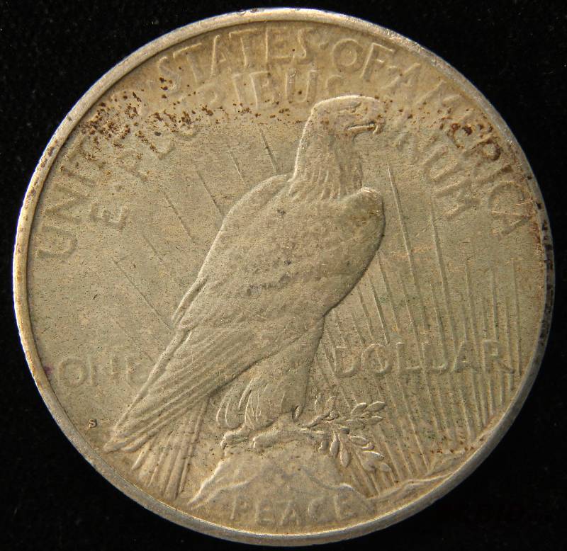 1923 S PEACE SILVER DOLLAR XF